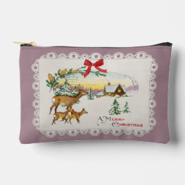 Weihnachtskabine & Deer Zubehörtasche