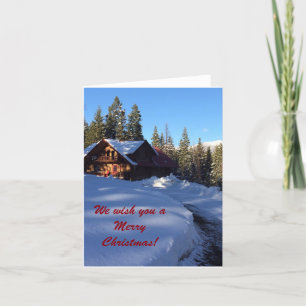 Weihnachtskabine des Jennifer-Sees Feiertagskarte