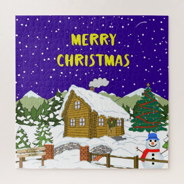 Weihnachtskabine Puzzle (Vertikal)