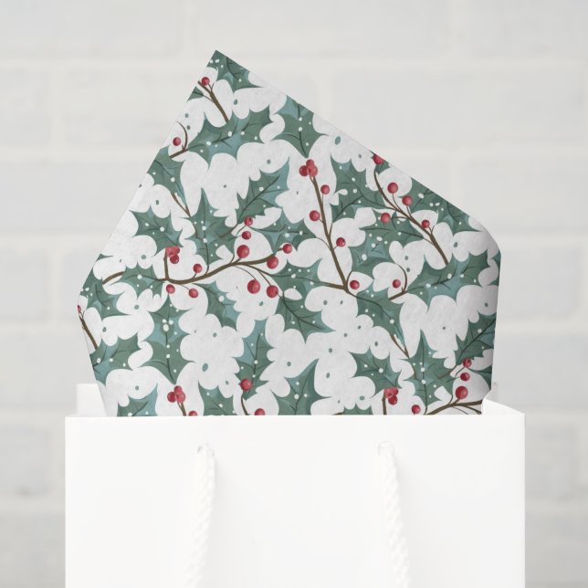 Weihnachtskachelmuster Seidenpapier (Geschenktüte)
