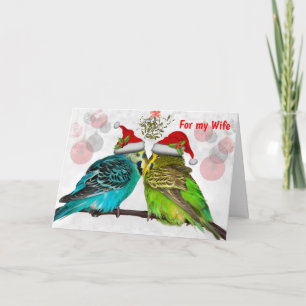 Weihnachtskadeln-EHEFRAU Feiertagskarte