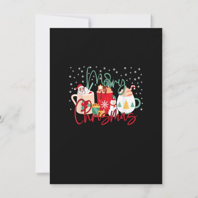 Weihnachtskaffee für Frauen Süßigkeiten Winterkaff Einladung (Vorderseite)