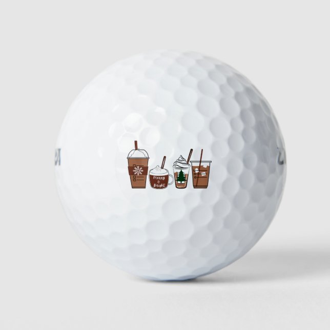Weihnachtskaffee Golfball (Vorderseite)