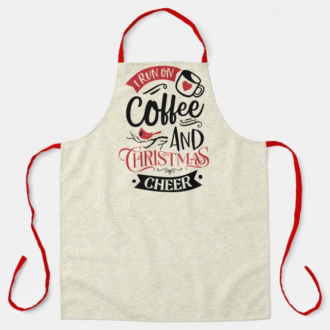 Weihnachtskaffee & Kaffee-Schürze Schürze (Vorderseite)