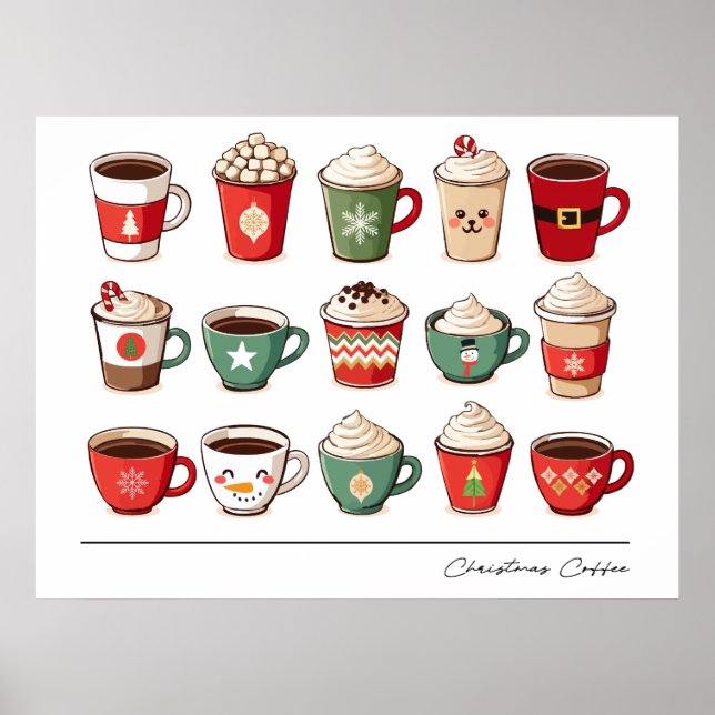 Weihnachtskaffee Poster (Vorne)
