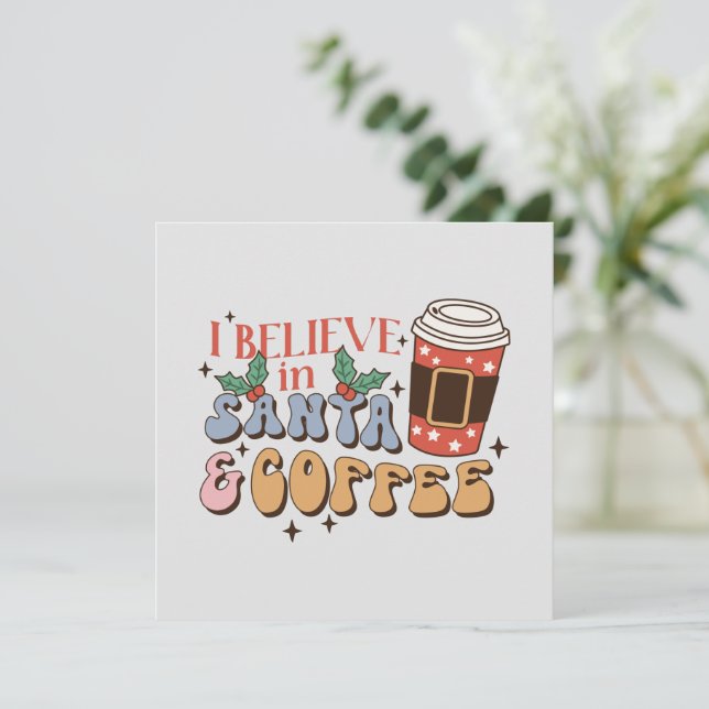 Weihnachtskaffee | Santa und Kaffee (Stehend Vorderseite)