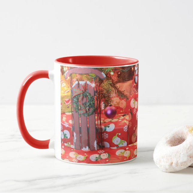 Weihnachtskaffee-Tasse (Cup) Tasse (Mit Donut)