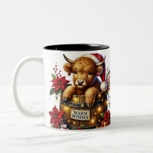 Weihnachtskaffee-Tasse Zweifarbige Tasse