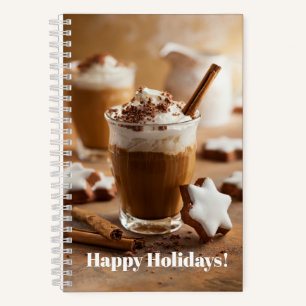 Weihnachtskaffee und Keks Notizbuch