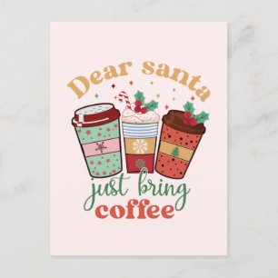 Weihnachtskaffee - Zitate Postcard Feiertagspostkarte