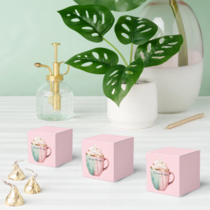 Weihnachtskakao Gold Rosa Minze Warme Wünsche Geschenkschachtel