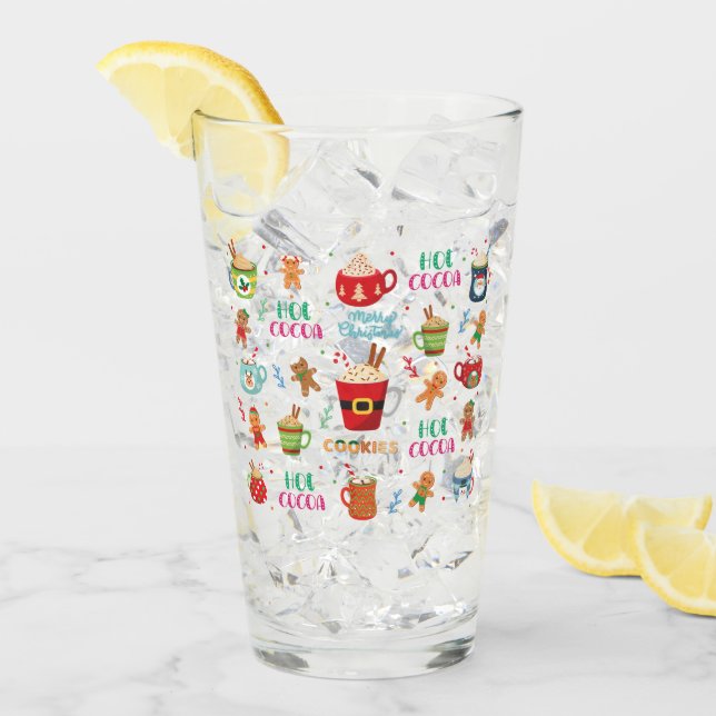 Weihnachtskakao, Ingwer Cookies Glas (Vorderseite Ice)