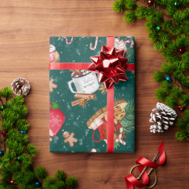 Weihnachtskakao mit Marshmallows-Tasse Geschenkpapier