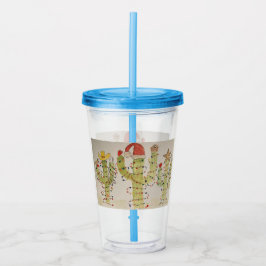 Weihnachtskaktus Acryltrinkbecher