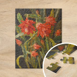 Weihnachtskaktus | Christliches Möllback Puzzle<br><div class="desc">Weihnachtskaktus (1884) | Das christliche Gemälde Möllbacks aus dem Jahr 1884, Weihnachtskaktus, präsentiert ein detailliertes und lebendiges Porträt einer blühenden Weihnachtskaktus-Pflanze in all ihrer saisonalen Schönheit. Die eleganten, ertränkenden Äste der Pflanze sind mit reichen, rosa-roten Blume geschmückt, die sich von den tiefgrünen Blätter abheben. Möllbacks sorgfältige Aufmerksamkeit auf die Texturen...</div>