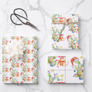 Weihnachtskaktus Covid 2020 Geschenkpapier Set