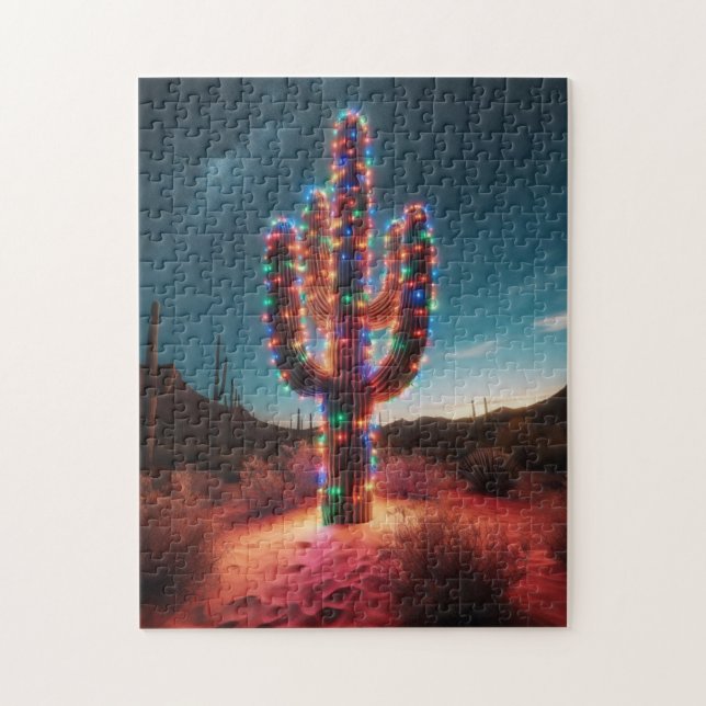 Weihnachtskaktus im Südwesten Puzzle (Vertikal)