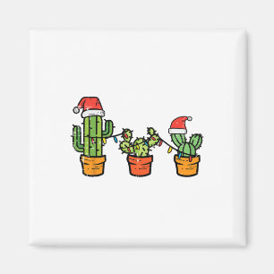 Weihnachtskaktus Niedlich Sukkulente Pflanze Xmas  Magnet