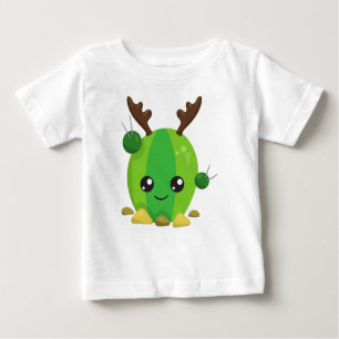 Weihnachtskaktus, Niedliche Kakteen, Antler, Urlau Baby T-shirt