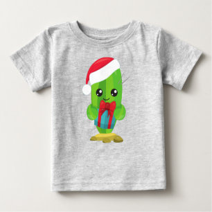 Weihnachtskaktus, Niedliche Kaktus, Weihnachtsmann Baby T-shirt