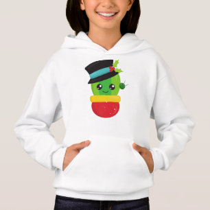 Weihnachtskaktus, Niedlicher Kaktus, Hut, Mistleto Hoodie