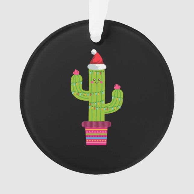 Weihnachtskaktus Ornament (Vorderseite)