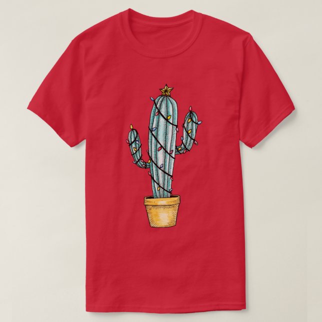 Weihnachtskaktus T-Shirt (Design vorne)
