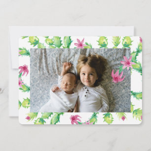 Weihnachtskaktus Weihnachtsfotokarte Feiertagskarte