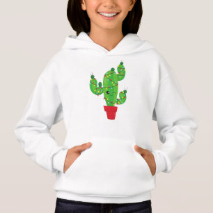 Weihnachtskaktus, Weihnachtsleuchten, Niedliche Ka Hoodie