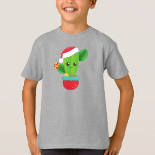 Weihnachtskaktus, Weihnachtsmannmütze, Weihnachtss T-Shirt