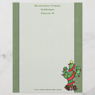 Weihnachtskaktuss-Briefkopf Briefkopf
