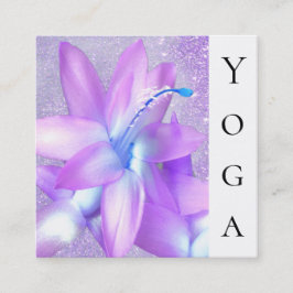 *~* Weihnachtskaktuss-Heiler BlumenReiki Yoga Quadratische Visitenkarte