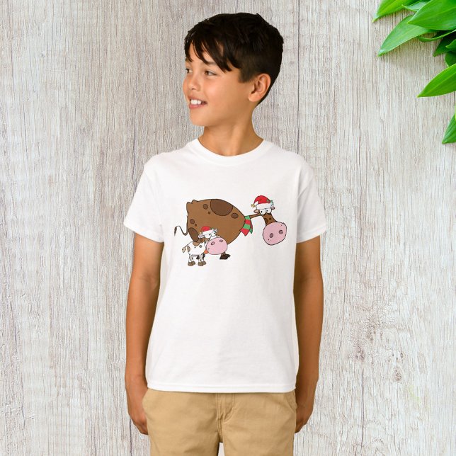 Weihnachtskalb und Kuh T-Shirt (Von Creator hochgeladen)