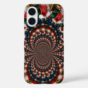 Weihnachtskaleidoskop iPhone 16 Hülle
