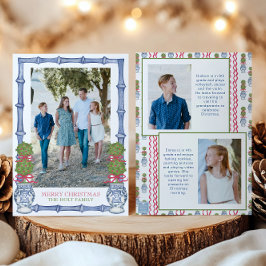 Weihnachtskalender Bambus Foto Feiertagskarte