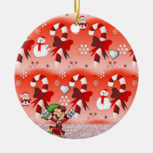 Weihnachtskalender, Elf Keramik Ornament
