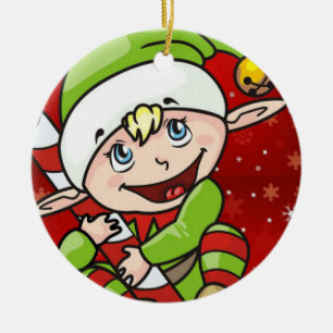 Weihnachtskalender, Elf Keramik Ornament