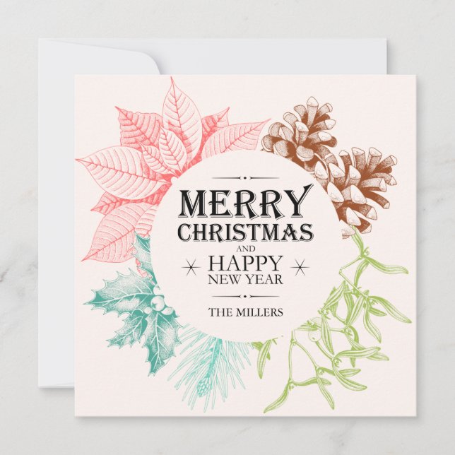 Weihnachtskalender | Foto Ferienkarte Feiertagskarte (Vorderseite)