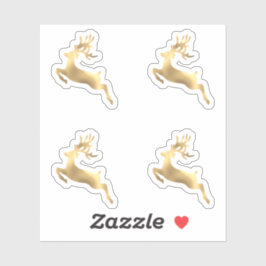 Weihnachtskalender für Hirsche Winterantler Aufkleber