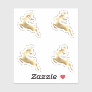 Weihnachtskalender für Hirsche Winterantler Aufkleber