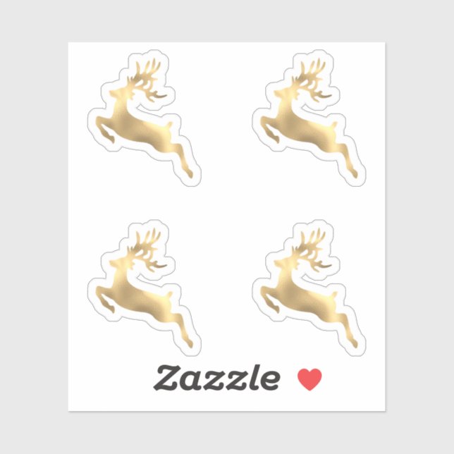 Weihnachtskalender für Hirsche Winterantler Aufkleber (Blatt)