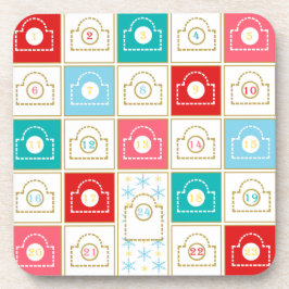 Weihnachtskalender Getränkeuntersetzer