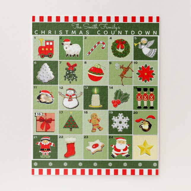 Weihnachtskalender Jigsaw Puzzle (Vertikal)