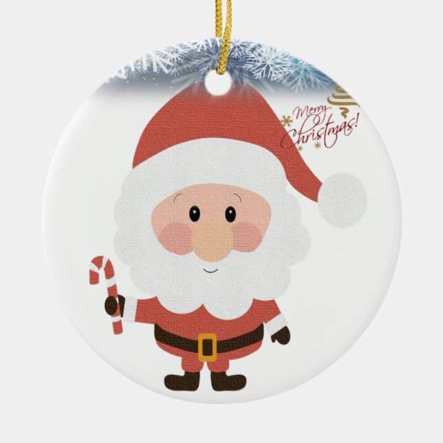 Weihnachtskalender Keramik Ornament (Vorne)