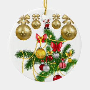 Weihnachtskalender Keramik Ornament
