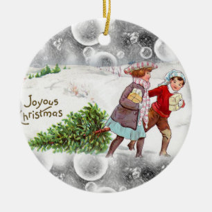 Weihnachtskalender Keramik Ornament