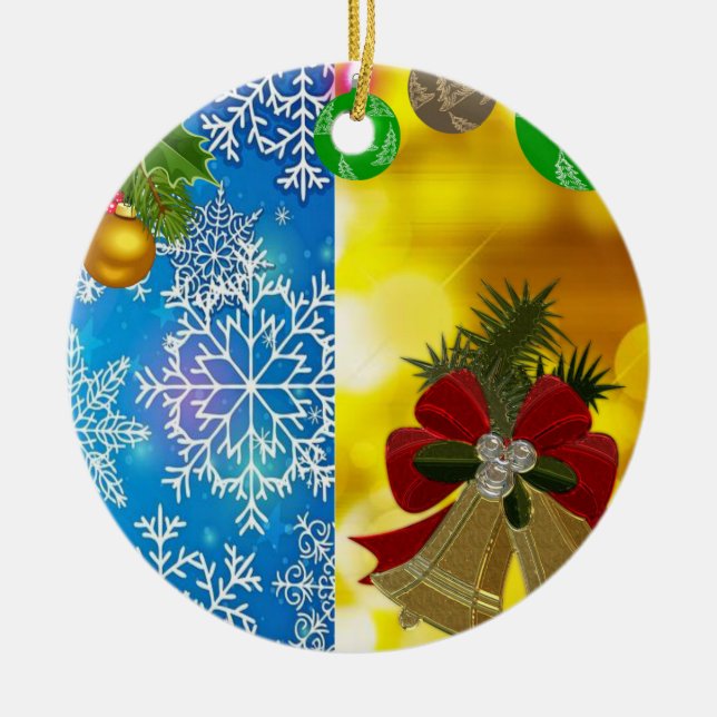 Weihnachtskalender Keramik Ornament (Vorne)