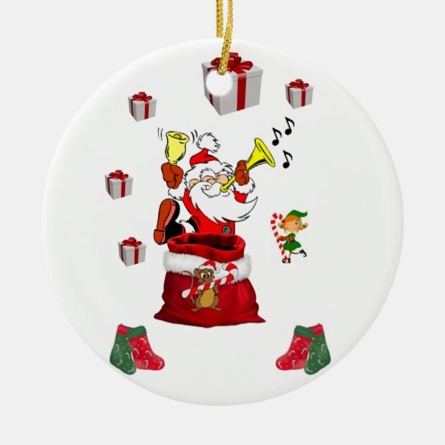 Weihnachtskalender Keramik Ornament (Vorne)