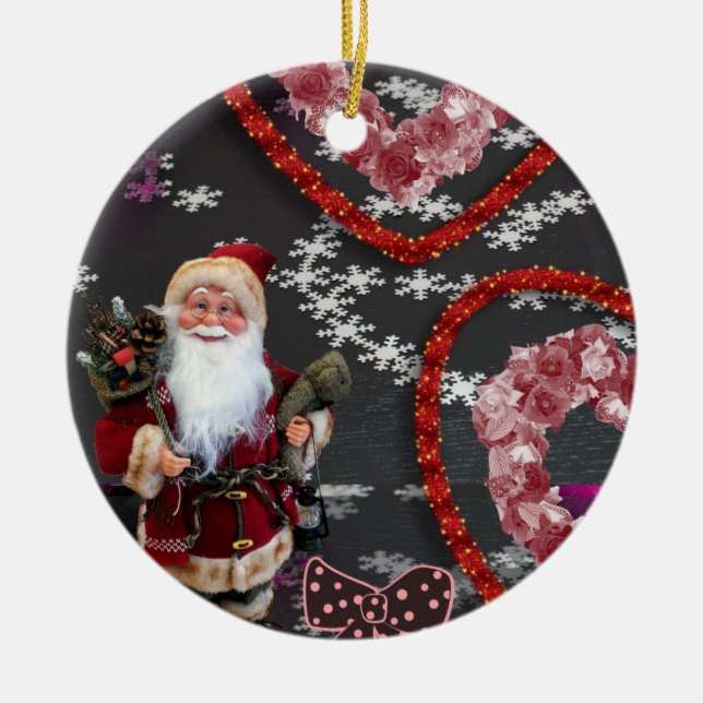 Weihnachtskalender Keramik Ornament (Vorne)