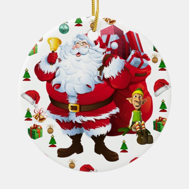 Weihnachtskalender Keramik Ornament (Vorne)